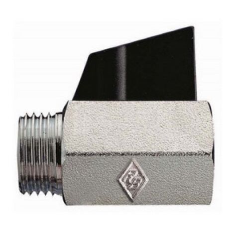VALVOLA A SFERA FILETTATURA MF SABBIATA E CROMATA CON MANIGLIA 1/2&quot DN 15