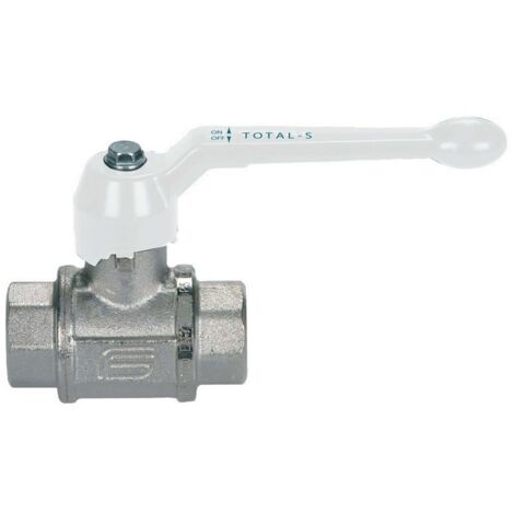 Valvola a sfera G1/2'' FF - PN20 leva bianca 4M10T204 - -  EFFEBI - -