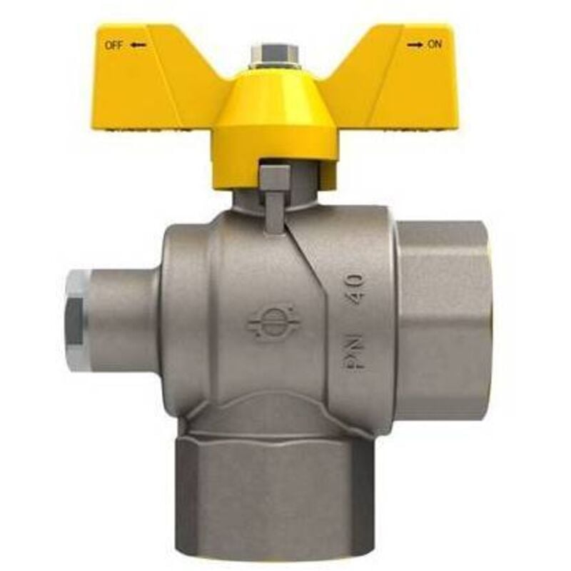 Valvola A Sfera Gas A Squadra Ff Con Farfalla E Attacco Pressione