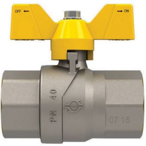 VALVOLA A SFERA GAS CON FARFALLA FUTURGAS FF 1/2&quot