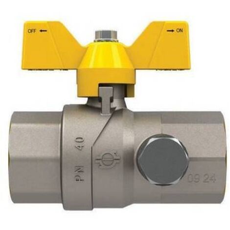 VALVOLA A SFERA GAS CON FARFALLA FUTURGAS FF 3/4" FIV