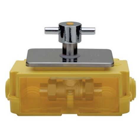 VALVOLA A SFERA GAS CON SCATOLA ISPEZIONABILE CON MANIGLIA Diam. 14 RB