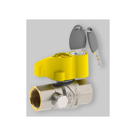 Valvola A Sfera Gas Diritta Con Presa Pressione E Chiave Fiv 1" F X 1" F