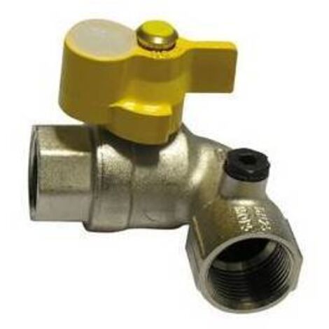 VALVOLA A SFERA GAS FF A SQUADRA S.ZA SERRATURA 1" DN 25