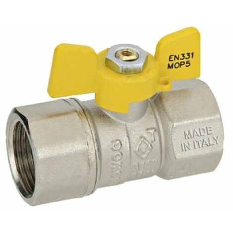 VALVOLA A SFERA GAS FF CON FARFALLA MOD. DAKOTA 1&quot