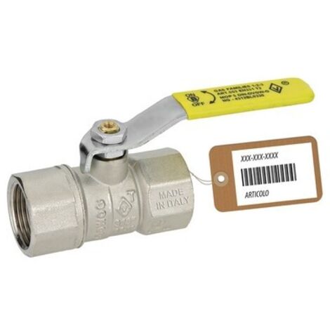 VALVOLA A SFERA GAS FF CON LEVA LUNGA MOD. DAKOTA F-BRICO 3/4" DN 15