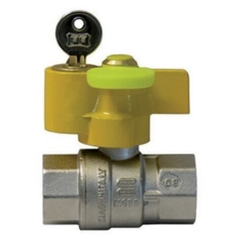 VALVOLA A SFERA GAS FF CON SERRATURA- 3/4  DN 20- ENOLG- pezzi 1