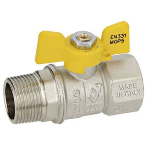 VALVOLA A SFERA GAS MF A FARFALLA MOD. DAKOTA 1/2&quot