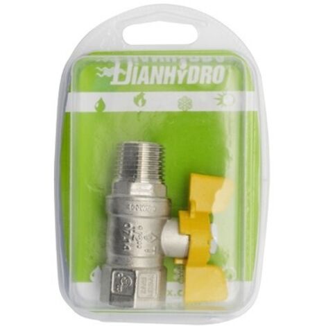 VALVOLA A SFERA GAS MF A FARFALLA MOD. DAKOTA BLISTER 1/2" DN 12