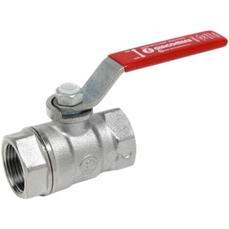 Valvola a sfera Giacomini F/F 1 pollice maniglia a leva rossa R250X005