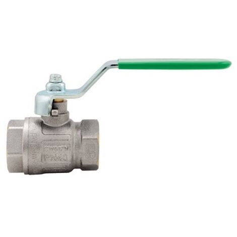 VALVOLA A SFERA IDEAL DVGW FF CON LEVA PIATTA PASSAGGIO TOTALE 1"1/2 (DN 40) 30 bar / 435 psi