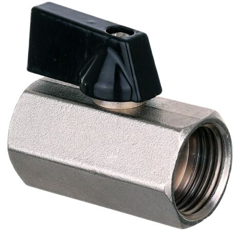 Valvola a sfera in ottone nichelato da 1/2 pollice per pneumatica e acqua