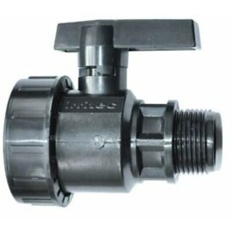 VALVOLA A SFERA IN PVC MONOGHIERA 11/4" M - 11/4" F (17497)