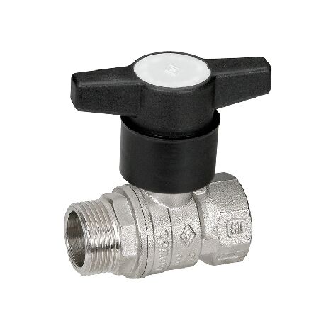 Valvola a sfera maschio/femmina con prolunga nylon 3/4" dn 20 pn 25