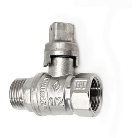 VALVOLA A SFERA MASCHIO/FEMMINA QUADRO PIOMBABILE 3/4&quot DN 20