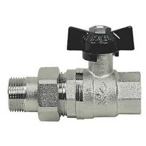 VALVOLA A SFERA MF CON BOCCHETTONE A FARFALLA 3/4'' DN 20 PN 40 BUGATTI