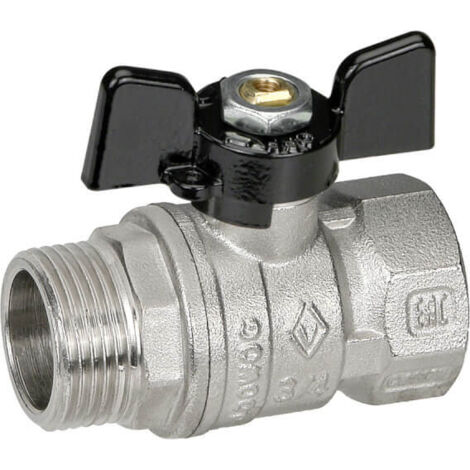 VALVOLA A SFERA MF CON FARFALLA 1/2" DN 15 F-BRICO