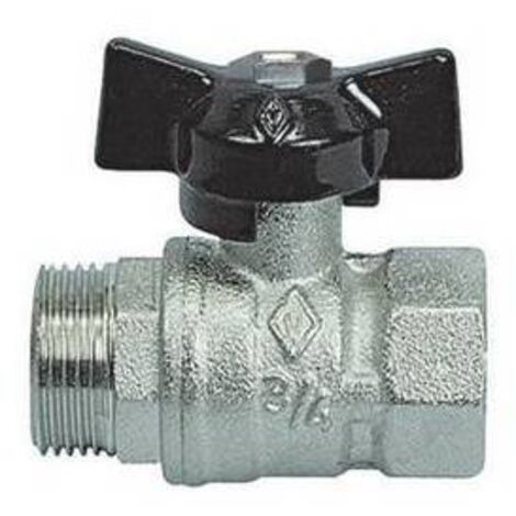 VALVOLA A SFERA MF CON FARFALLA 1"1/4 DN 32 PN 25