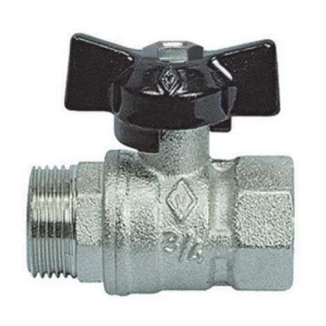 VALVOLA A SFERA MF CON FARFALLA 3/4'' DN 20 PN 40