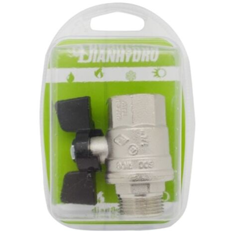 VALVOLA A SFERA MF CON FARFALLA BLISTER 1/2&quot DN 15 PN 64