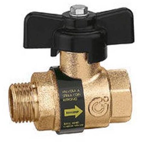 VALVOLA A SFERA MF CON RITEGNO INCORPORATA 1/2" CALEFFI