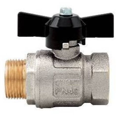 VALVOLA A SFERA MF IDEAL PASSAGGIO TOTALE 1/4 DN8 50bar/725psi farf.nera ITAP
