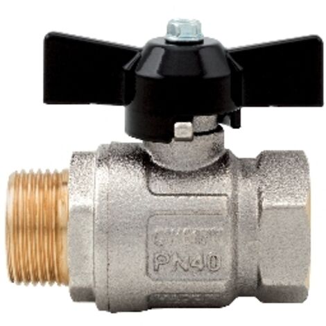 VALVOLA A SFERA MF IDEAL PASSAGGIO TOTALE- 1/4 DN8 50bar/725psi farf.nera- ITAP- pezzi 1