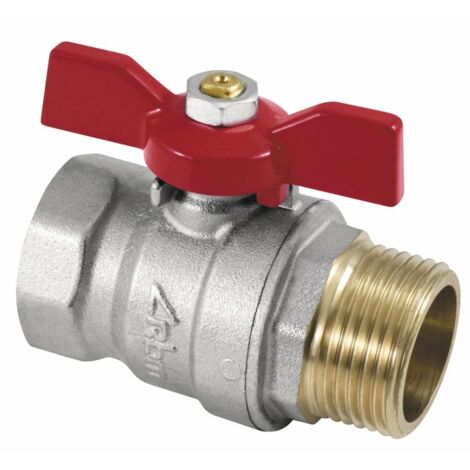 Valvola a sfera MF maniglia a farfalla tipo applicazioni civili 1/2"