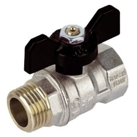 VALVOLA A SFERA MF MISTRAL PASSAGGIO STANDARD CON FARFALLA 1/2" DN 14 PN 40