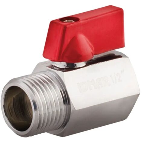Valvola a sfera mini IDMAR da 1/2" GW/MZ (DN15)