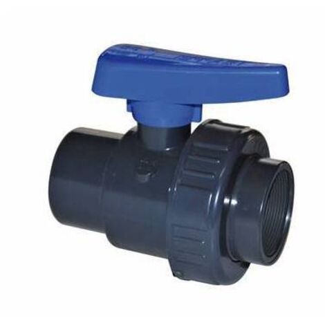 VALVOLA A SFERA MONOGHIERA IN PVC CON FILETTO FF 3 IRRIT