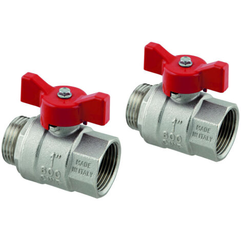 Valvola a sfera nichelata G1-G1 Uponor Vario
