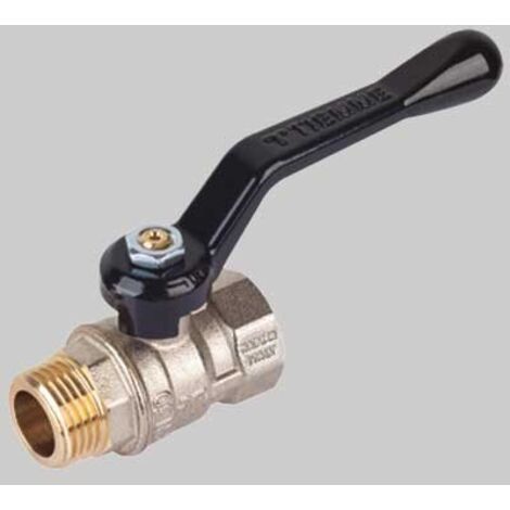 VALVOLA A SFERA PASSAGGIO STANDARD M-F LEVA ALLUMINIO - 3/4 PN 30