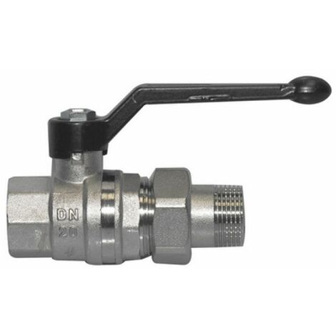 VALVOLA A SFERA PER COLLETTORE MF CON BOCCHETTONE E LEVA 1&quot  DN 25  PN 40