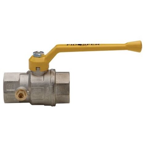 VALVOLA A SFERA PER GAS A PASSAGGIO TOTALE DIRITTA C/PRESA PRESSIONE 1"1/4 DN 32 RB