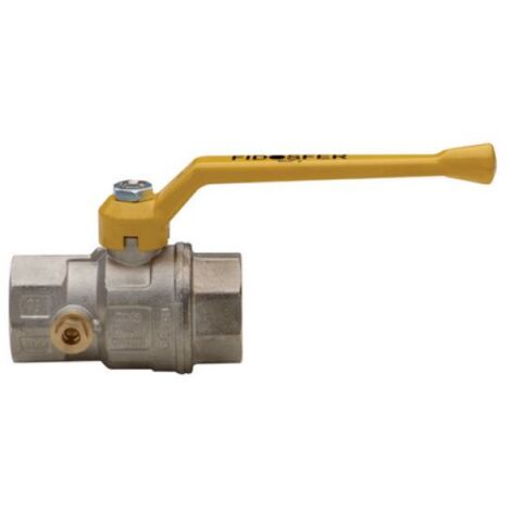 VALVOLA A SFERA PER GAS A PASSAGGIO TOTALE DIRITTA C/PRESA PRESSIONE 1&quot1/4 DN 32
