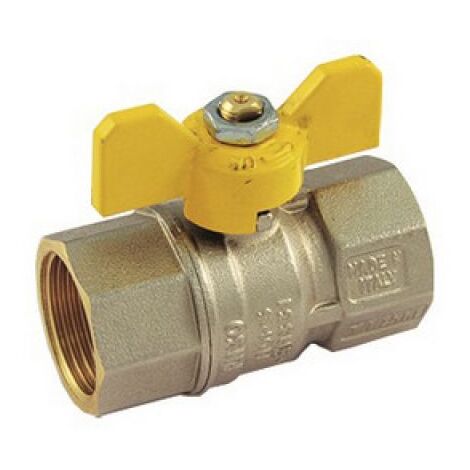 VALVOLA A SFERA PER GAS FF CON LEVA FARFALLA 1&quot