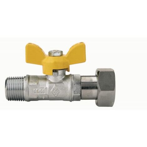 VALVOLA A SFERA PER GAS FILETTATURA MASCHIO CON GIRELLO 1/2&quot x 1/2&quot