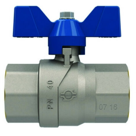 VALVOLA A SFERA P.T. CON FARFALLA EVOLUTION FEMMINA-FEMMINA- 1/2 F-BRICO- FAIDF- pezzi 1