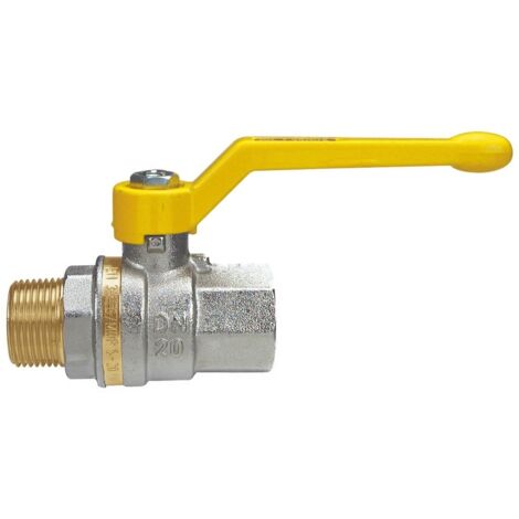 Valvola a sfera VENUS MF con leva alluminio gialla 1/2" 1002G264