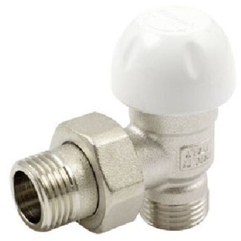 VALVOLA A SQUADRA TERMOSTATIZZABILE ATTACCO TUBO PEX MULTISTRATO 1/2" 24x19 fil (D.16)