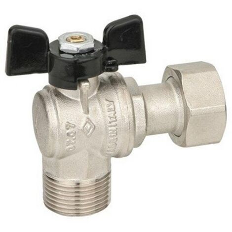 Valvola A Squadro Mf Con Dado Girevole Farfalla In Alluminio Bugatti 1/2"X3/4" Dn15