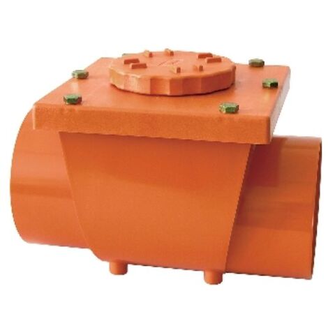 VALVOLA ANTIRIFLUSSO IN PVC ROSSO Diam. 140