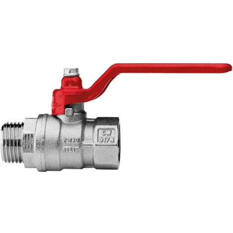 VALVOLA SFERA 90 Gradi NI ORING PER COLL 1" ISO228 LEVA FARF ROSSA 2180 Tiemme - Foto 10