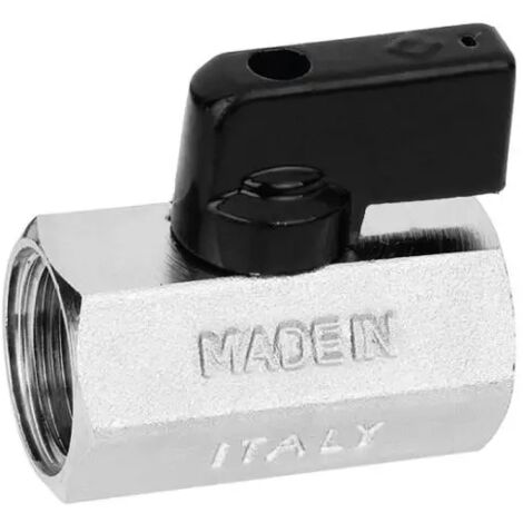 Valvola arresto a sfera mignon in ottone con leva femmina femmina 3/8" BUGATTI