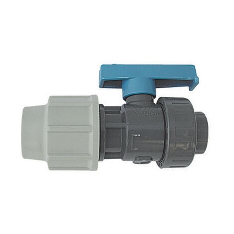 Valvola con un att. a compressione e uno filettato f.plasson 1"1/2 x 50