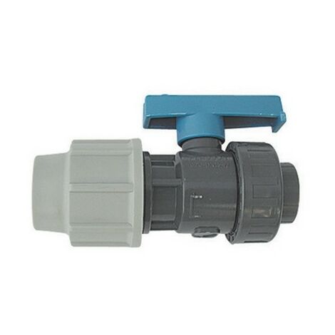 VALVOLA CON UN ATT. A COMPRESSIONE E UNO FILETTATO F.PLASSON 11/2 x 50