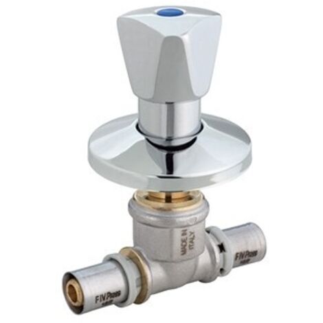 VALVOLA DA INCASSO SOTTOINTONACO CON VOLANTINO 16 x 16