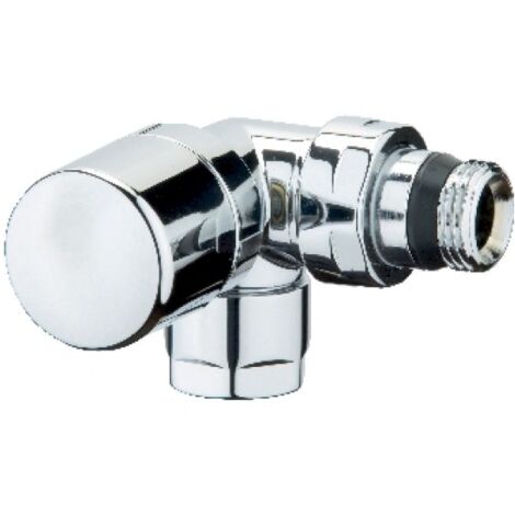 VALVOLA D'ARREDO AD ANGOLO DX TERMOSTATIZZABILE CROMO-LUCIDO 1/2&quot