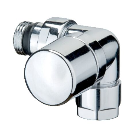 VALVOLA D'ARREDO AD ANGOLO SX TERMOSTATIZZABILE CROMO-LUCIDO 1/2 S.F.